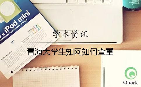 青海大学生知网如何查重