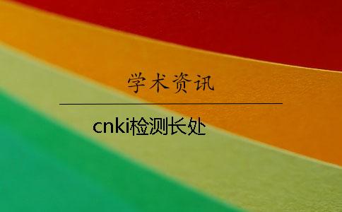 cnki检测长处